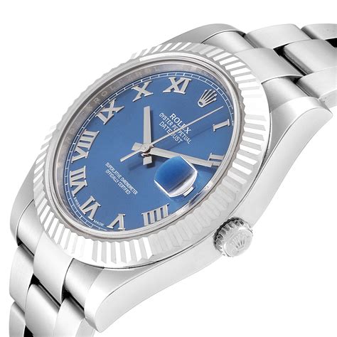 rolex datejust ii blue dial review|rolex blue dial datejust price.